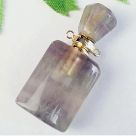 New Rainbow Fluorite Essential Oils Pendant. - Picture 2 of 9